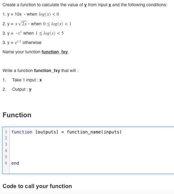 Create a function to calculate the value of y from input x and the following conditions: 1. y = 10x when