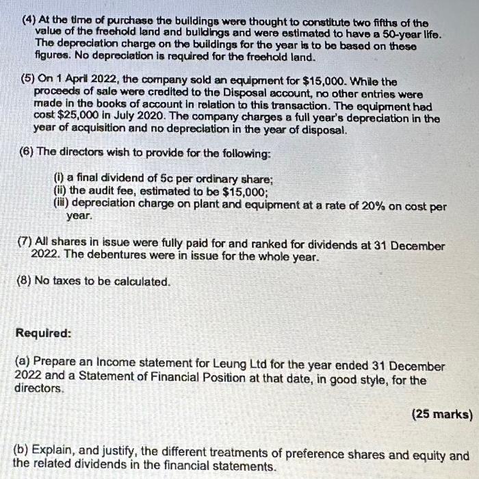 (4) At the time of purchase the buildings were thought to constitute two fifths of the value of the freehold