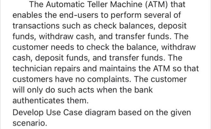 The Automatic Teller Machine (ATM) that enables the end-users to perform several of transactions such as