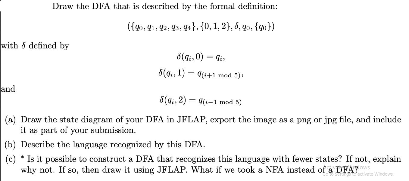 Draw the DFA that is described by the formal definition: ({90, 91, 92, 93, 94}, {0, 1, 2}, 6, 90, {90}) with