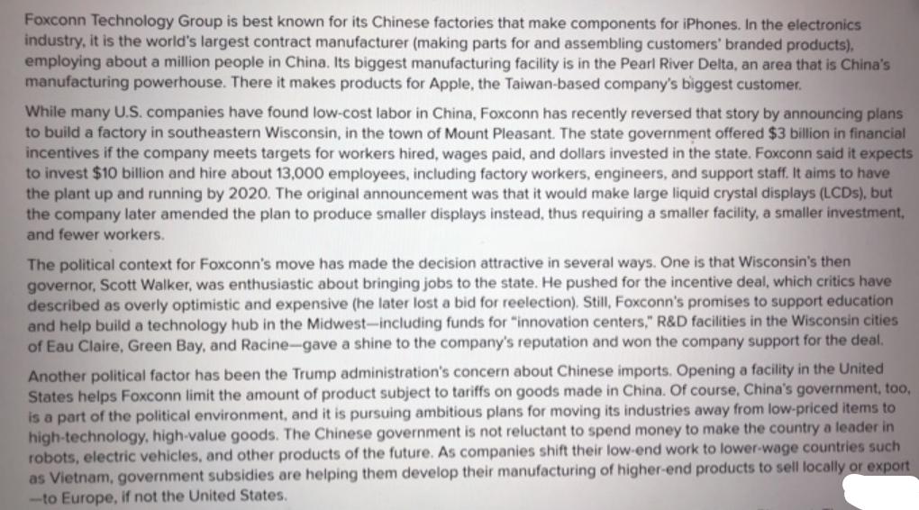 Foxconn Technology Group is best known for its Chinese factories that make components for iPhones. In the