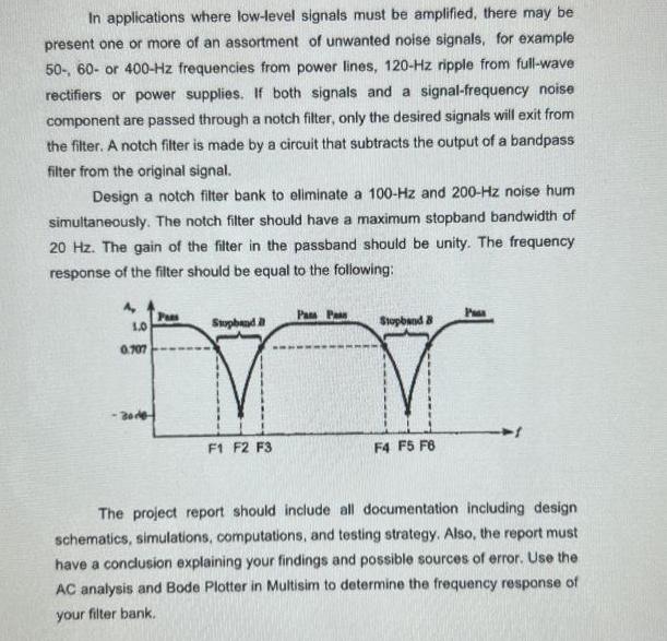 In applications where low-level signals must be amplified, there may be present one or more of an assortment