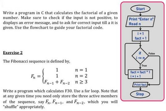 Write a program in C that calculates the factorial of a given number. Make sure to check if the input is not