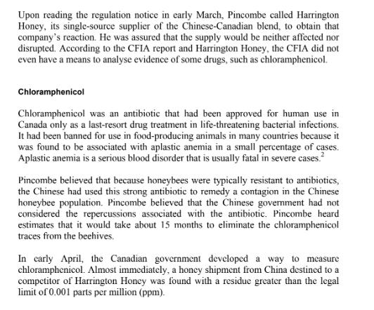 Upon reading the regulation notice in early March, Pincombe called Harrington Honey, its single-source