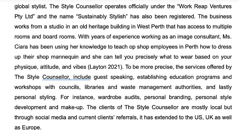global stylist. The Style Counsellor operates officially under the 