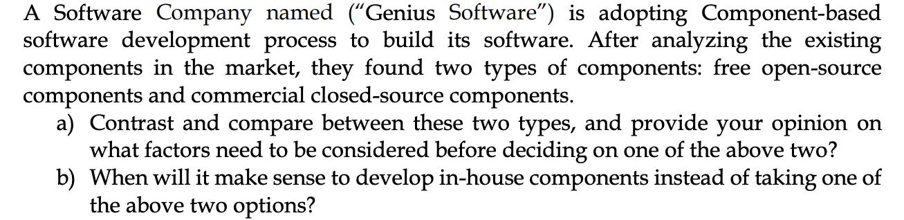 A Software Company named (