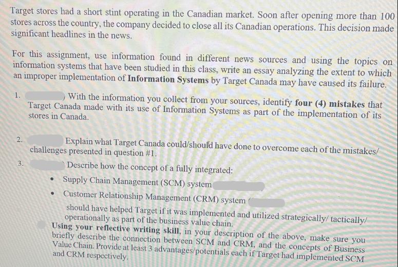 Target stores had a short stint operating in the Canadian market. Soon after opening more than 100 stores