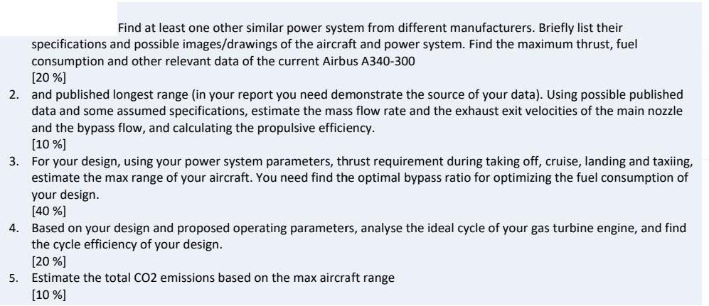 Find at least one other similar power system from different manufacturers. Briefly list their specifications