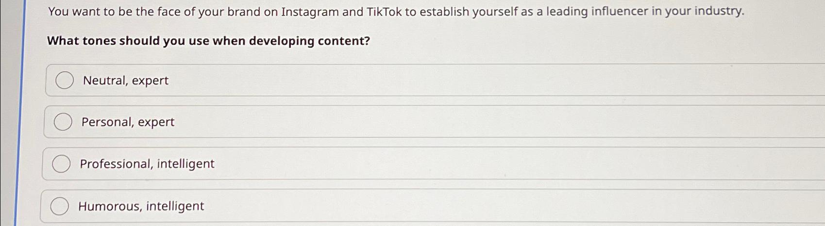 You want to be the face of your brand on Instagram and TikTok to establish yourself as a leading influencer