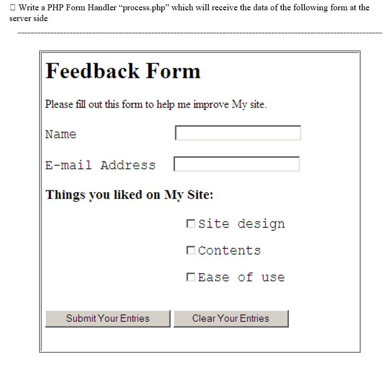 Write a PHP Form Handler 