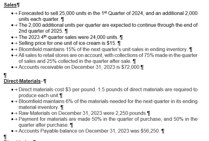 Sales  Forecasted-to-sell-25,000-units in the 1st Quarter-of-2024, and an additional-2,000- units each