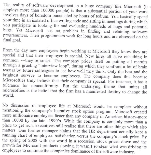 The reality of software development in a huge company like Microsoft (It employs more than 100000 people) is