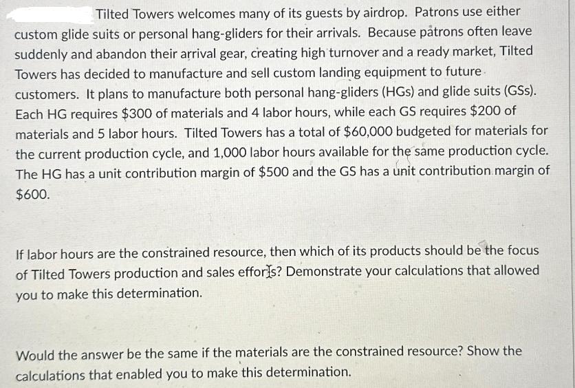 Tilted Towers welcomes many of its guests by airdrop. Patrons use either custom glide suits or personal