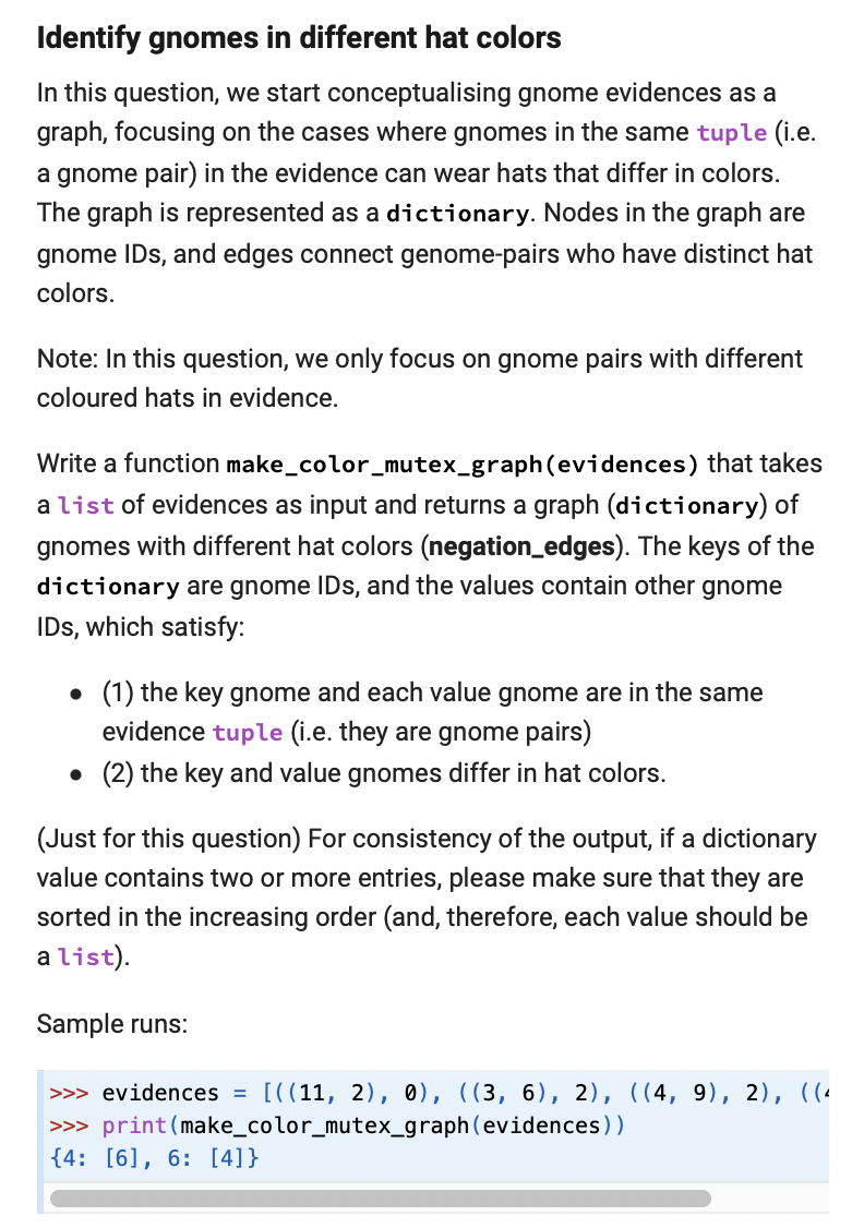 Identify gnomes in different hat colors In this question, we start conceptualising gnome evidences as a