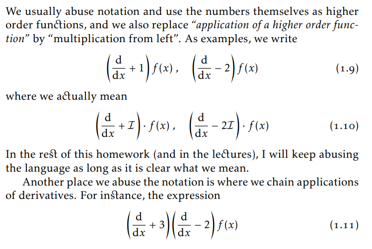 We usually abuse notation and use the numbers themselves as higher order functions, and we also replace
