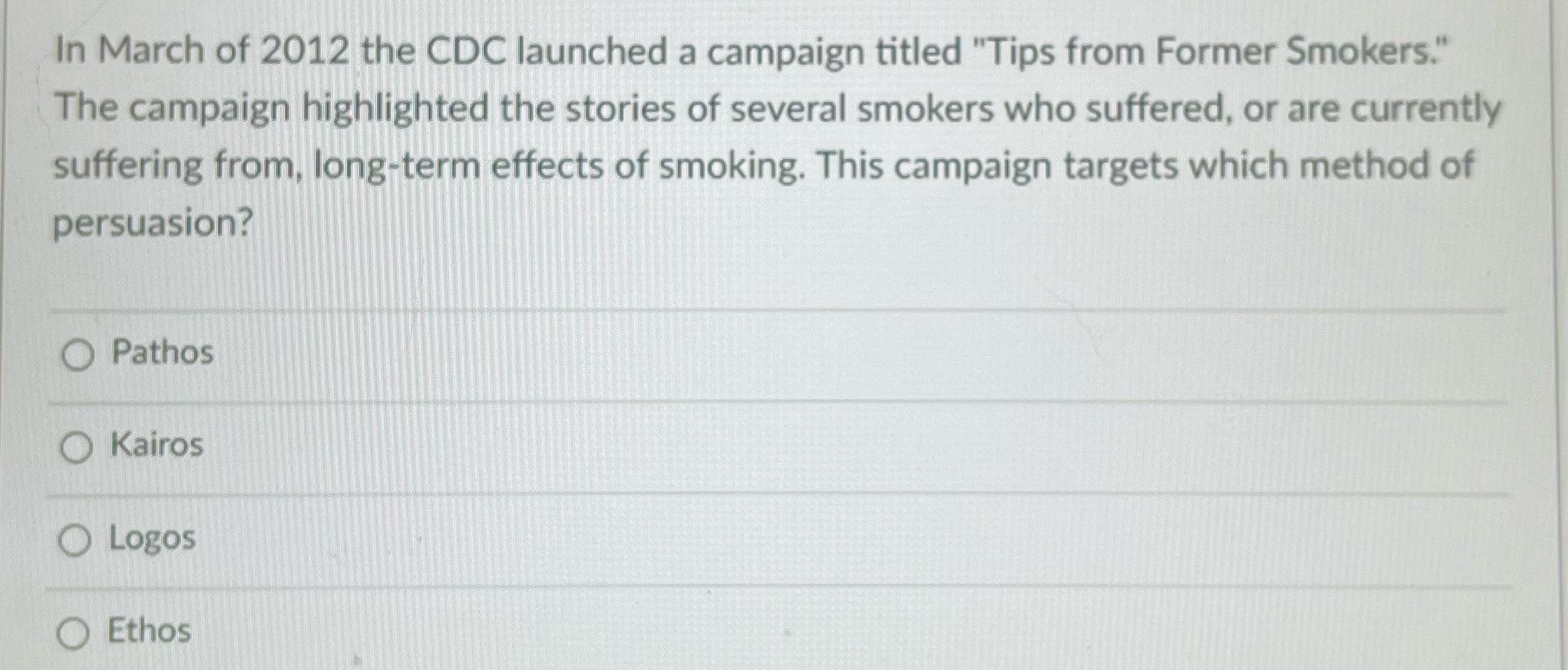 In March of 2012 the CDC launched a campaign titled 