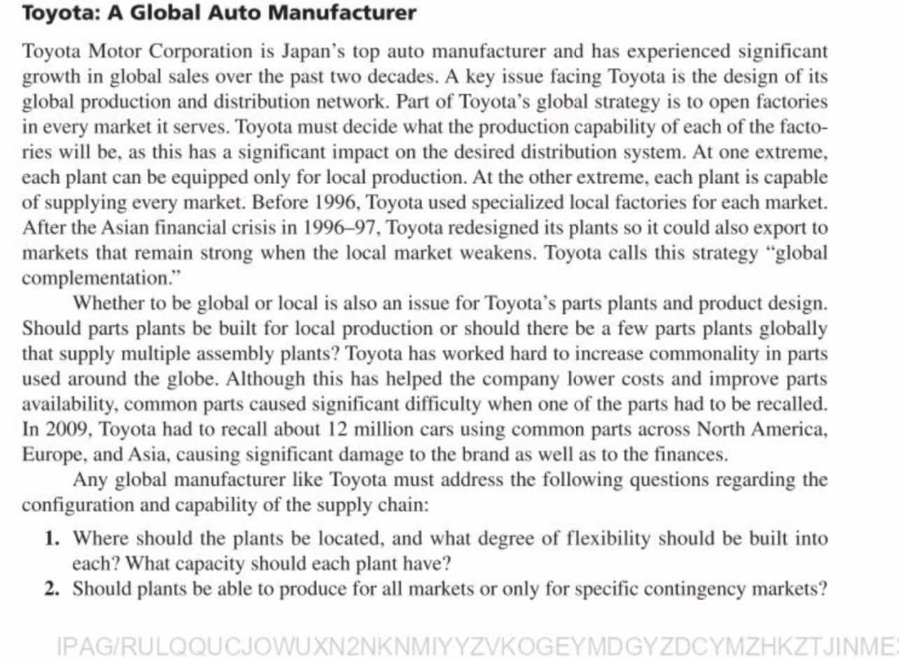 Toyota: A Global Auto Manufacturer Toyota Motor Corporation is Japan's top auto manufacturer and has