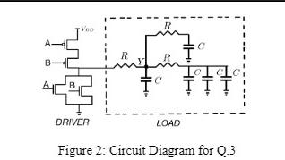 Veo DRIVER R C R LOAD   Figure 2: Circuit Diagram for Q.3