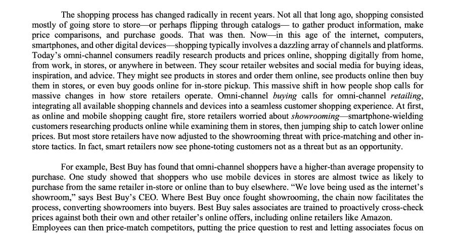 The shopping process has changed radically in recent years. Not all that long ago, shopping consisted mostly