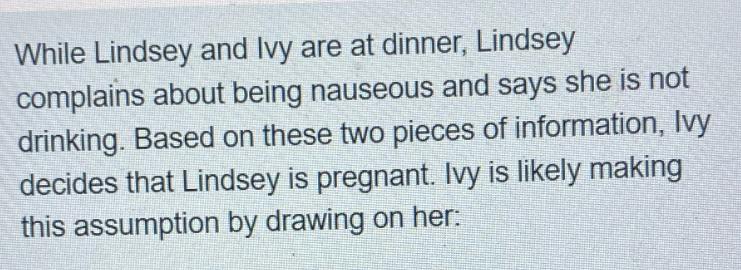 While Lindsey and Ivy are at dinner, Lindsey complains about being nauseous and says she is not drinking.