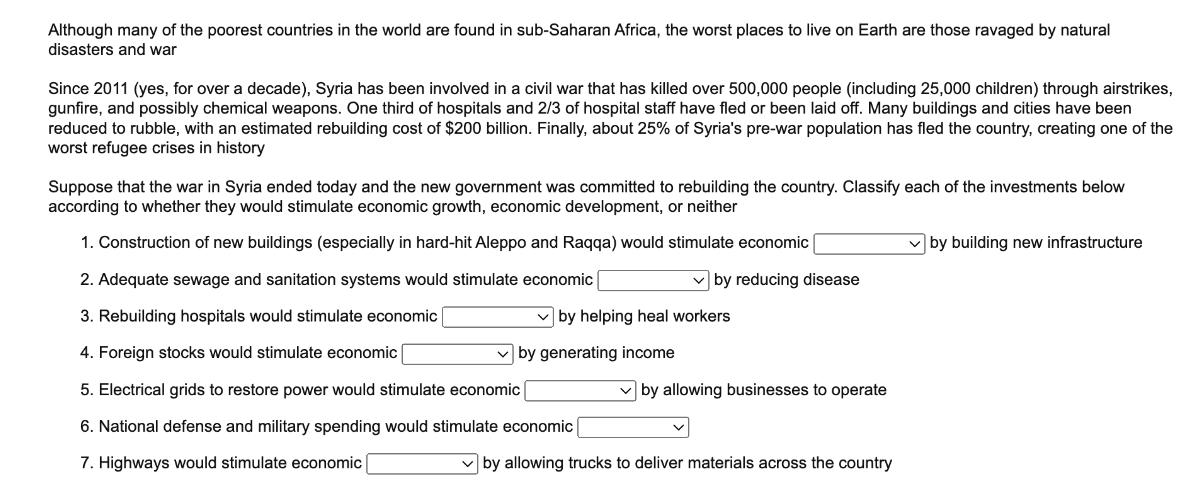 Although many of the poorest countries in the world are found in sub-Saharan Africa, the worst places to live