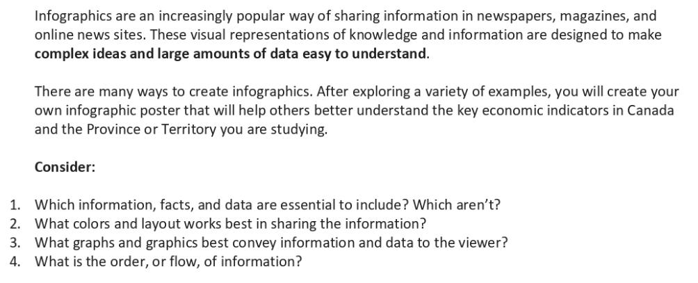 Infographics are an increasingly popular way of sharing information in newspapers, magazines, and online news