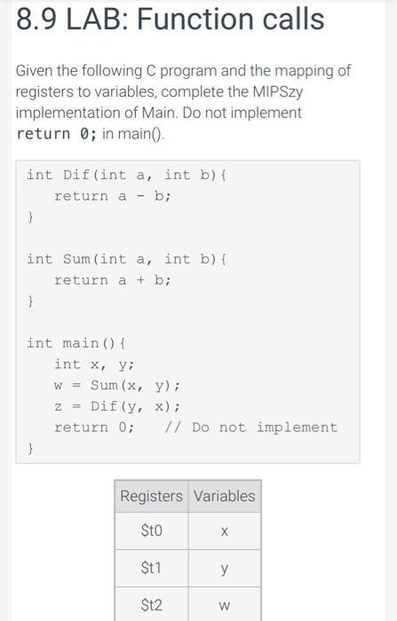 [Solved] 8.9 LAB: Function calls Given the followi | SolutionInn