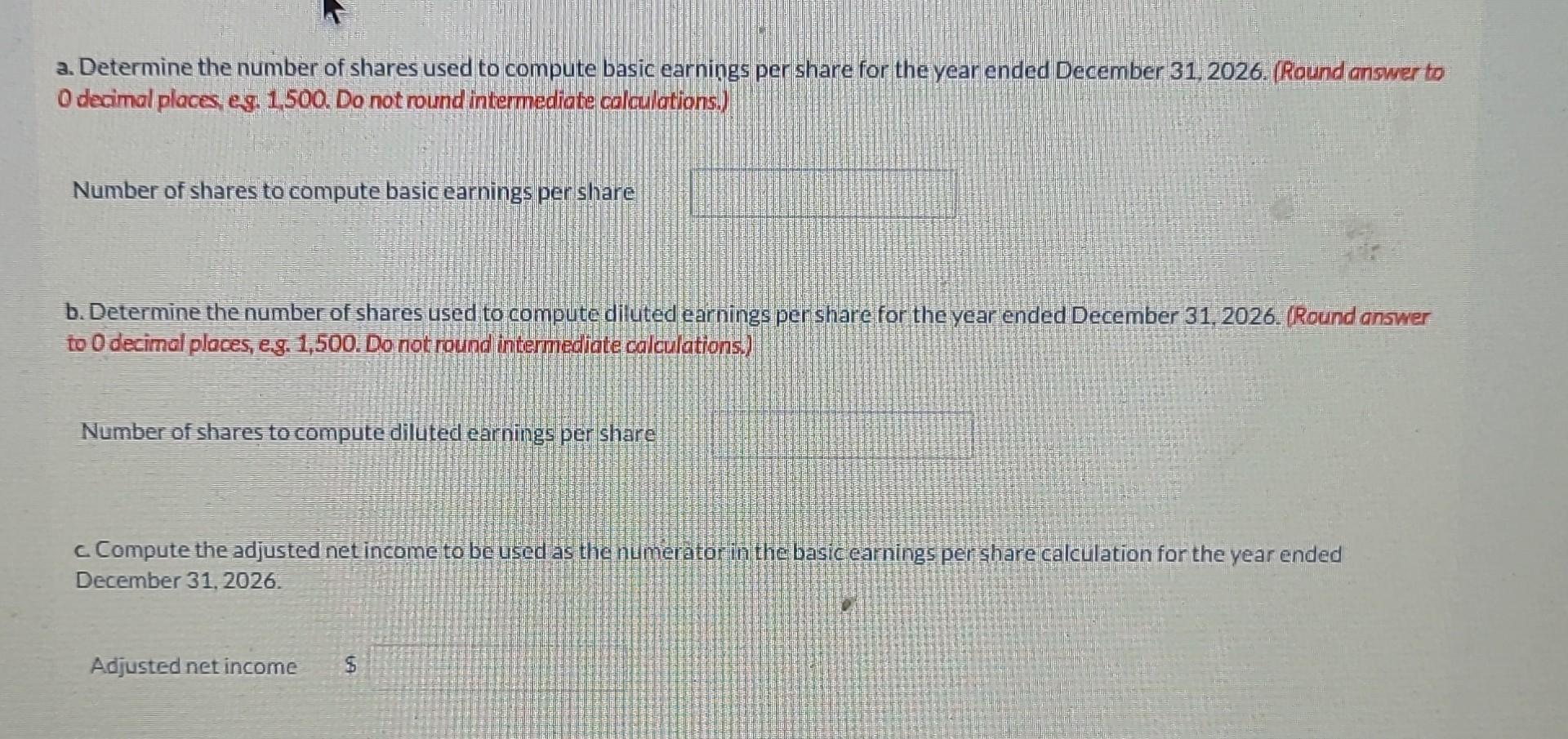 the year ending December 31, 2026. Austin has compiled the information listed