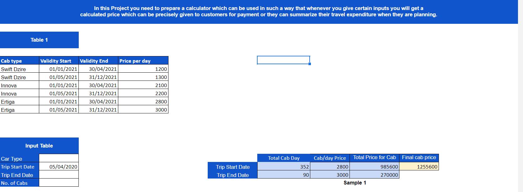 In this Project you need to prepare a calculator which can be used in such a way that whenever you give certain inputs you wi