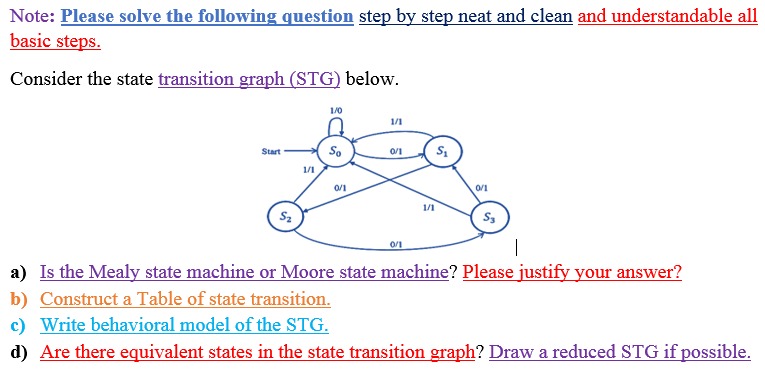 Note: Please solve the following question step by step neat and clean and understandable all basic steps.