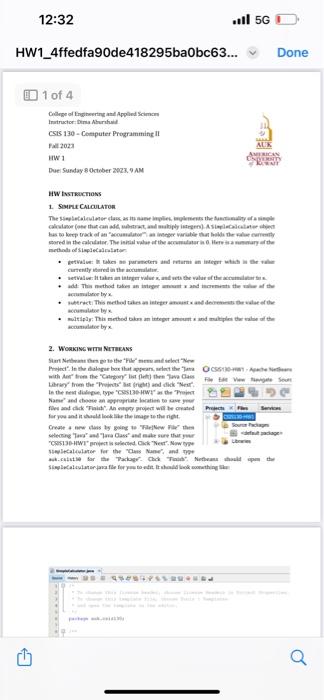 12:32 HW1_4ffedfa90de418295ba0bc63... 1 of 4 College of Engineering and Applied Sciences Instructor Di