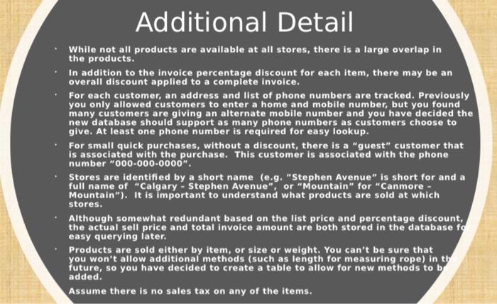 Additional Detail While not all products are available at all stores, there is a large overlap in the
