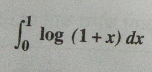 | log (1+x) dx