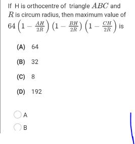 If H is orthocentre of triangle ABC and Ris circum radius, then