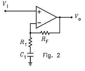 Design an op amp noninverting high pass shelving a