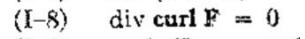 (I-8) div curl F quri