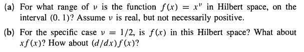 (a) For what range of v is the function f(x) = x"
