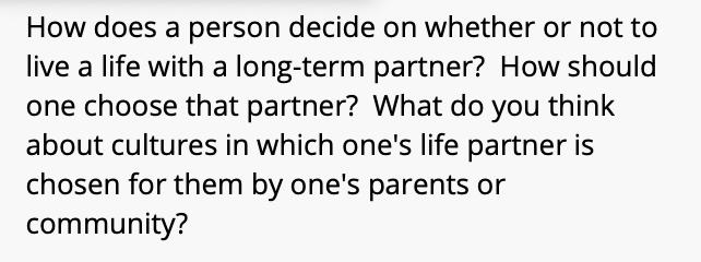How does a person decide on whether or not to live a