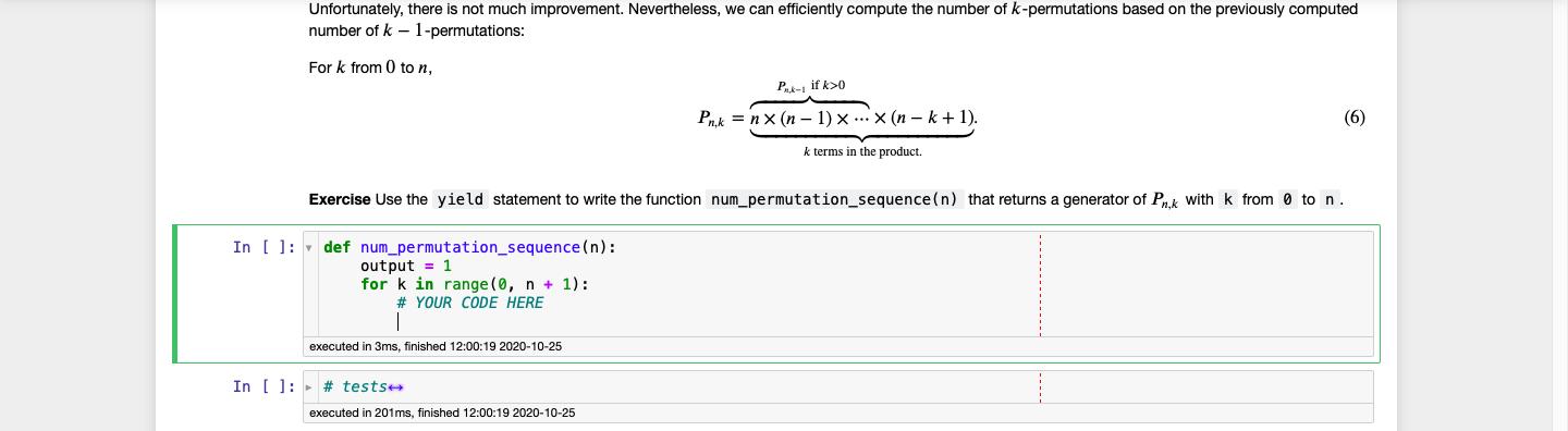 Unfortunately, there is not much improvement. Nevertheless, we can efficiently compute the number of k-permutations based on