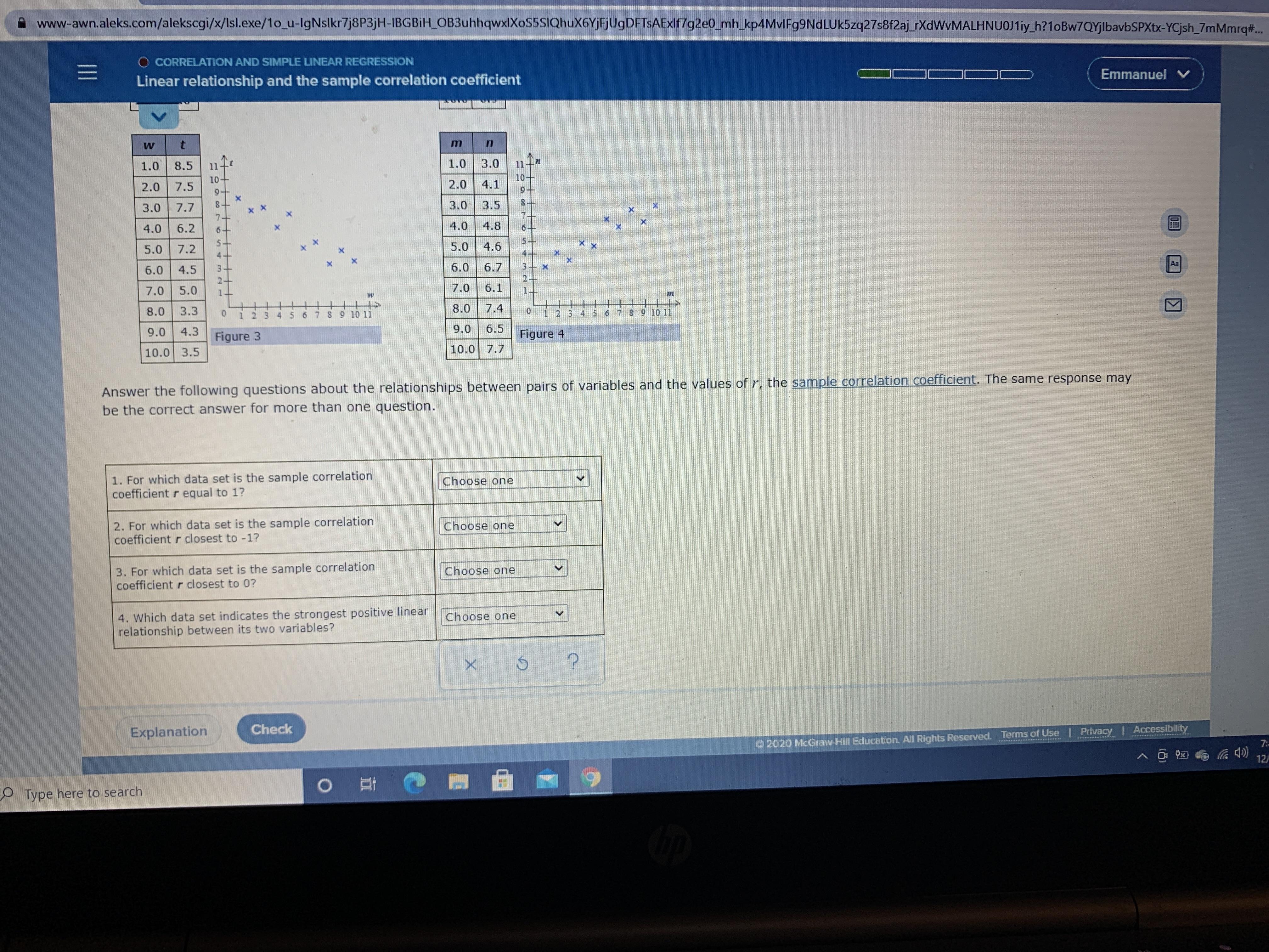 (Note that each scatter plot is displayed on the same scale.) Each