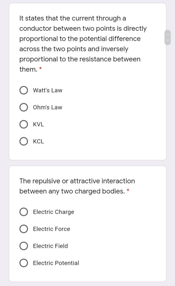 It states that the current through a conductor between two points is