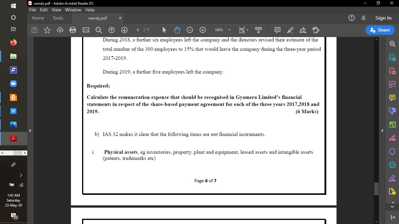 х | O JI wendy.pdf - Adobe Acrobat Reader DC File Edit View Window Help Home Tools wendy.pdf X Sign In A 100% to Share 6 17 m