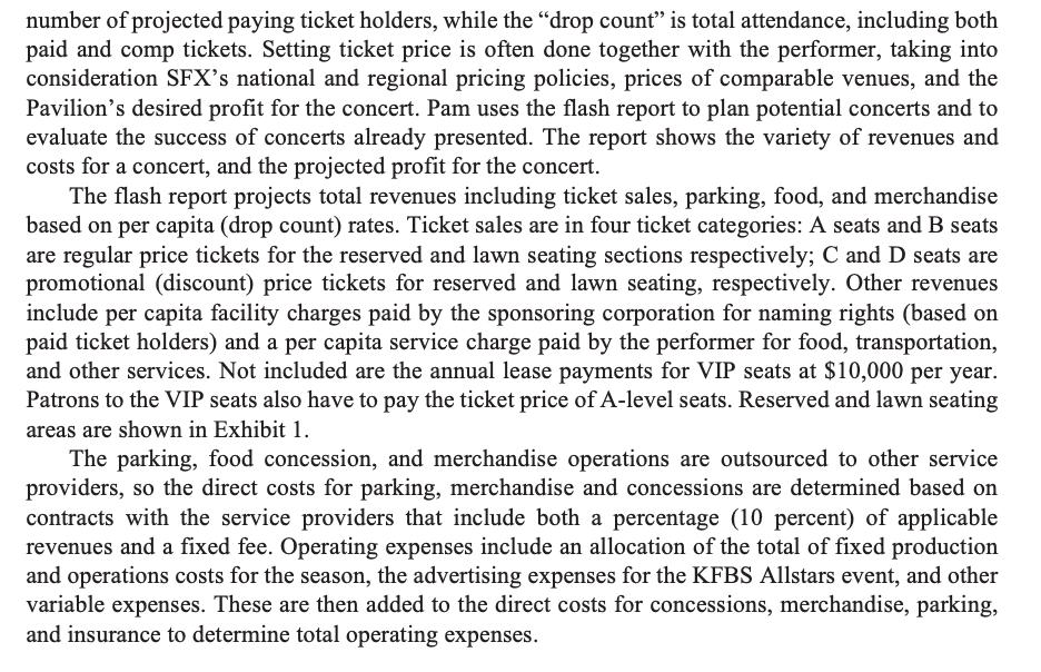 number of projected paying ticket holders, while the “drop count” is total attendance, including both paid and comp tickets.