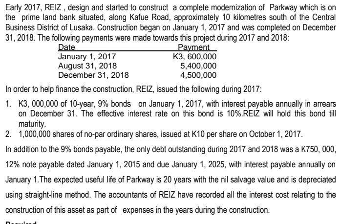 Early 2017, REIZ , design and started to construct a complete modernization of Parkway which is on the prime land bank situat