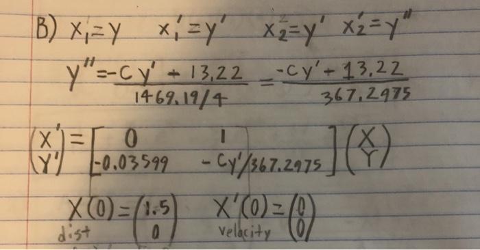 B) xizy x=y x=y x=y y--cy 13,22 --Cy+13,22 1469.19/4 367,2473 x = 0 1 (Х (Y) 1-0.03599 -CY/367.2975 (1.5 X ) dist veloc