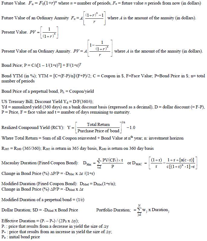 Future Value. Fn=Fo(1+r) where n=number of periods, Fn = future value n periods from now (in dollars) Future Value of an Ord