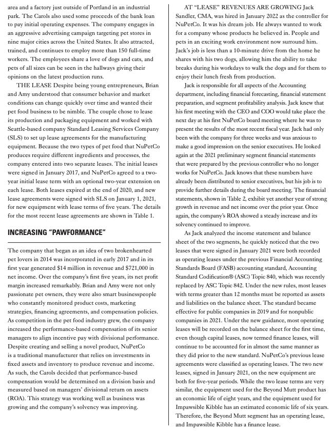 area and a factory just outside of Portland in an industrial park. The Carols also used some proceeds of the bank loan to pay