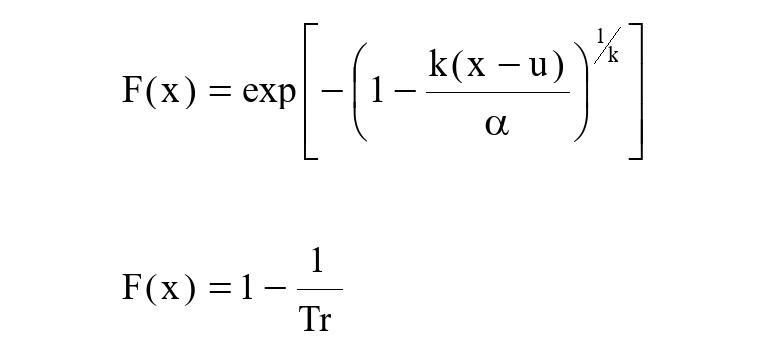 k F(x) = exp 1 F(x) =1- Tr