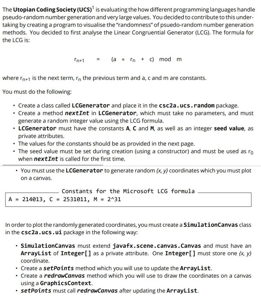 The Utopian Coding Society (UCs)' is evaluating the how different programming languages