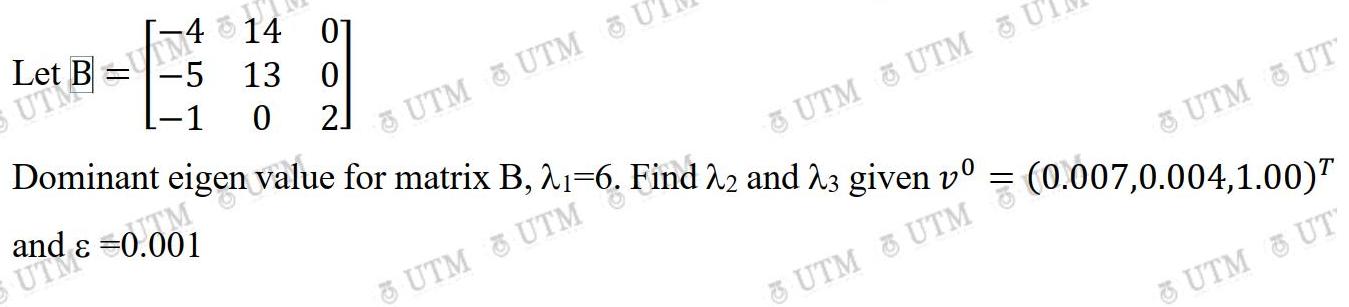 and =0.001 14 01 -5 13 0 [-1 UTM UTM U Dominant